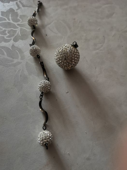 Swarovski bransoletka i zawieszka