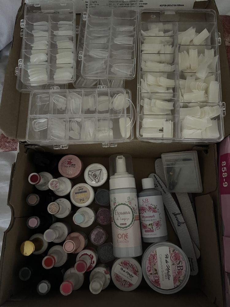 Kit de unhas de gel e acrilico