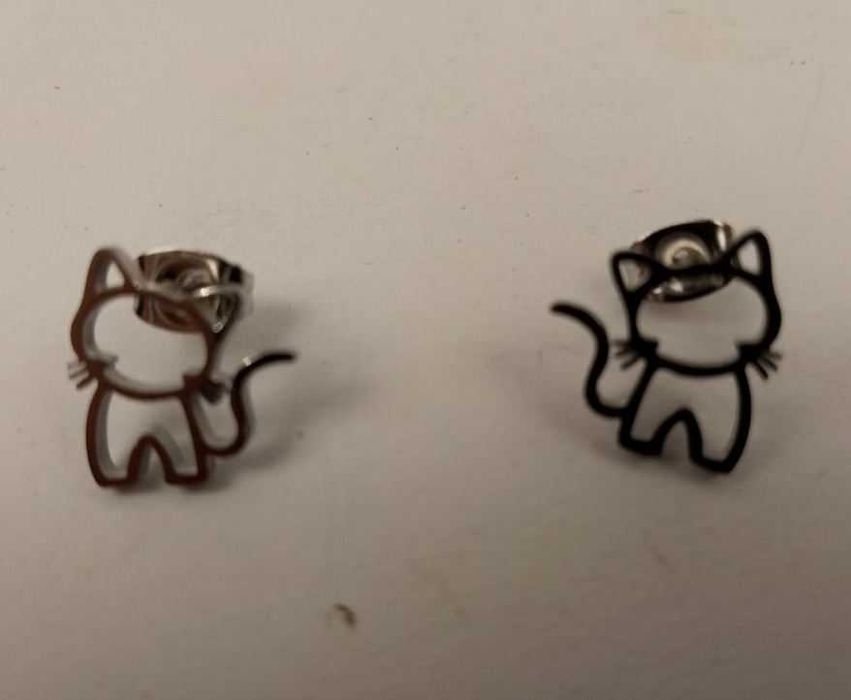 Серьги-гвоздики у формі кошенят