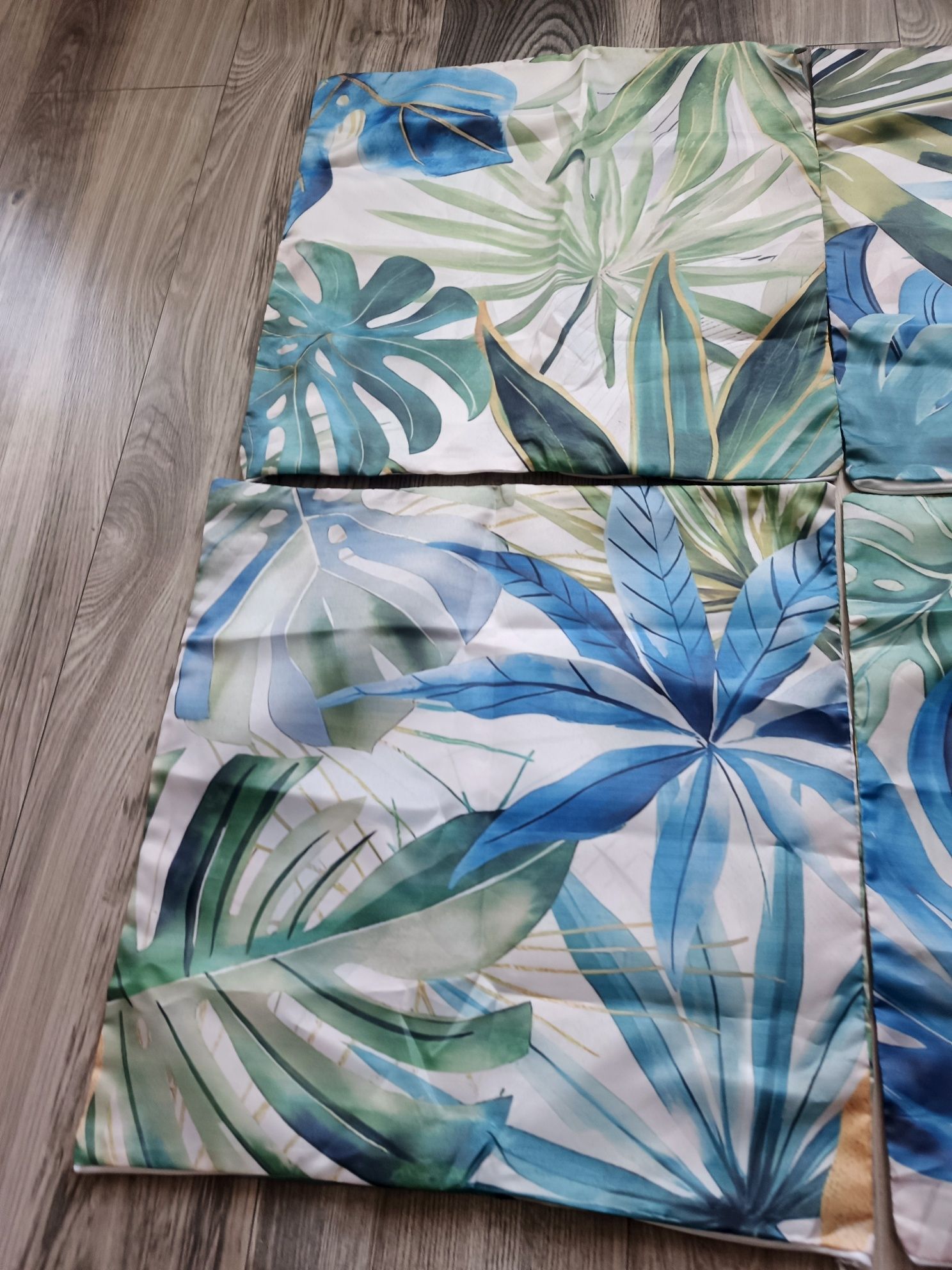 4 poszewki na poduszki 45x45 liście Nowe