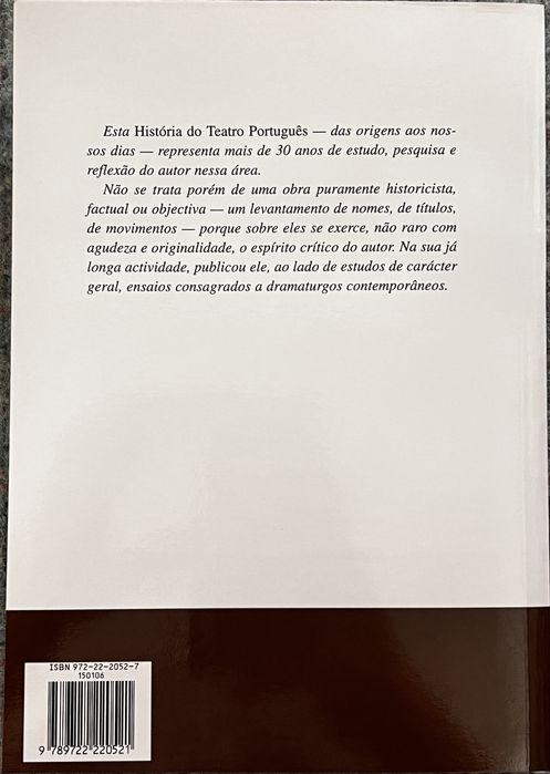História do Teatro Português - de Duarte Ivo Cruz