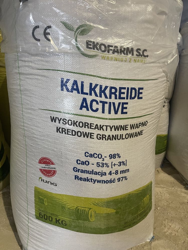 Wapno Kredowe I Wapno Magnezowe granulowane, czarna kreda