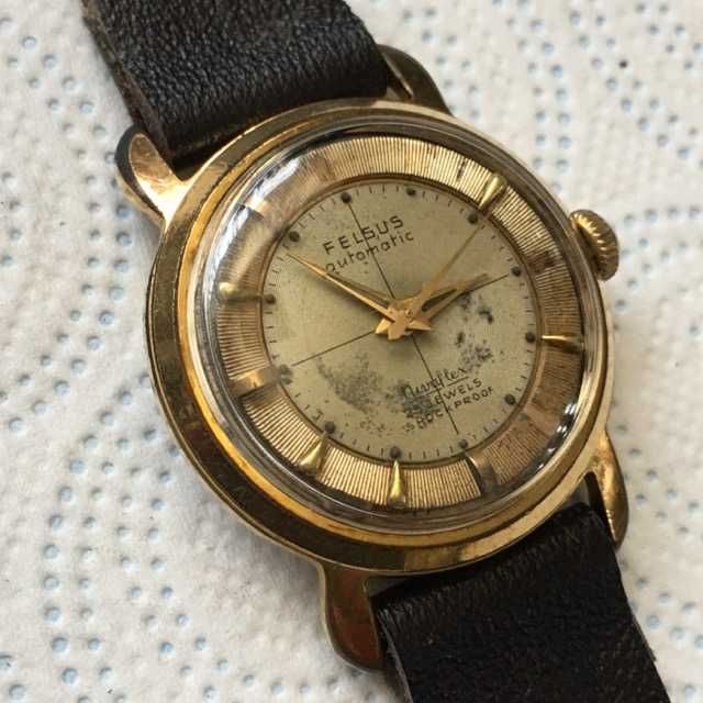 Zegarek vintage FELSUS Nivaflex 25j Automatic sprawny bez serwisu