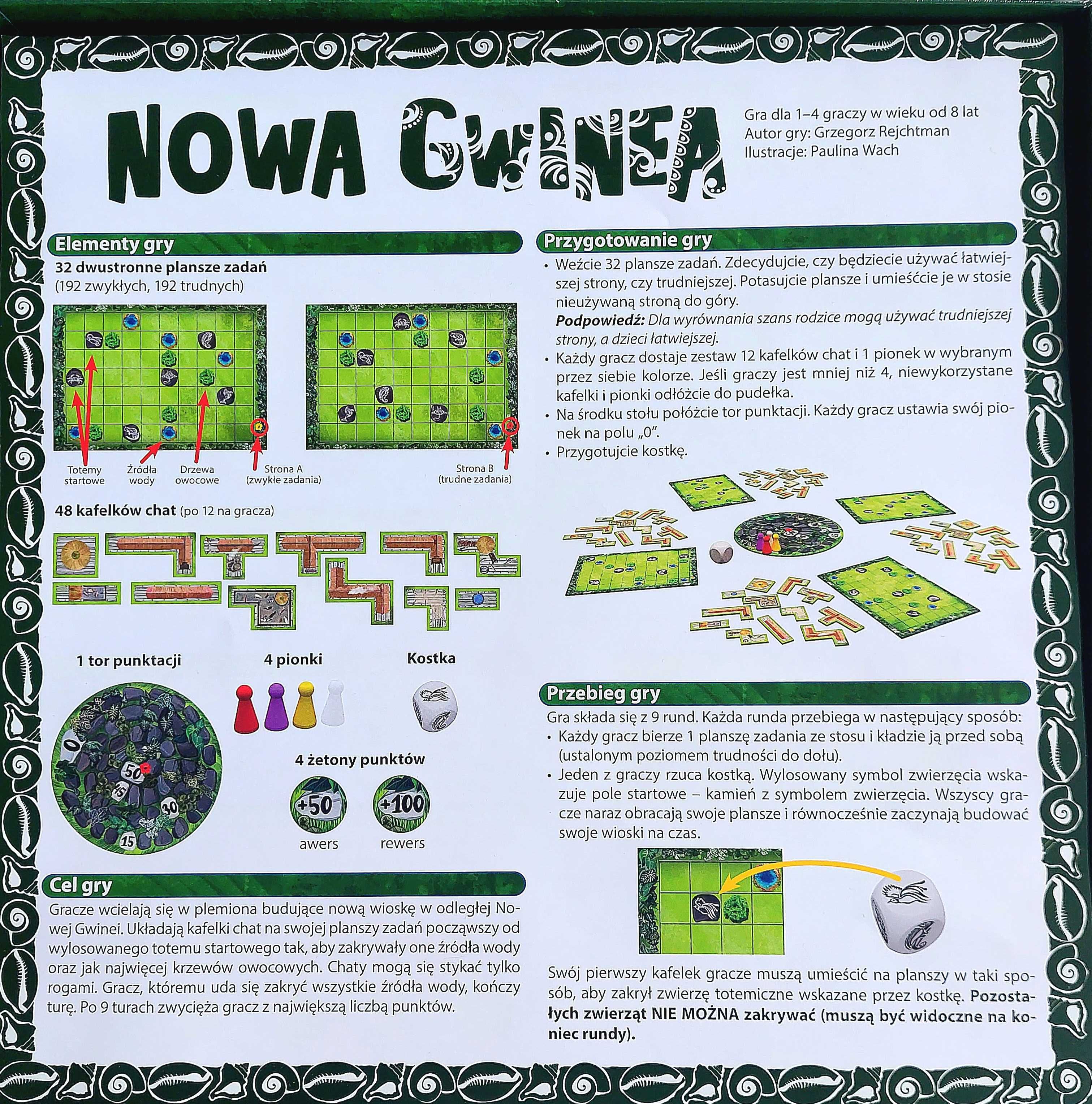 Gra planszowa "Nowa Gwinea" familijna Egmont premium