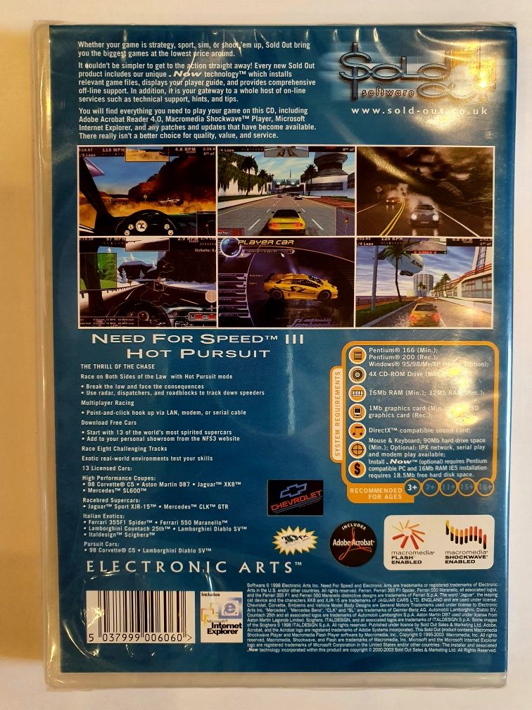 Need for Speed 3 III nfs gra PC Nowa w folii