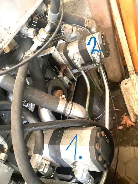 Zestaw piło łuparka, agregat hydrauliczny i silnik Deutz Niemcy