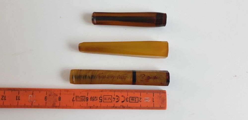 Starocie z Gdyni - Lufka z ebonitu - zestaw 3szt. z czasów PRL
