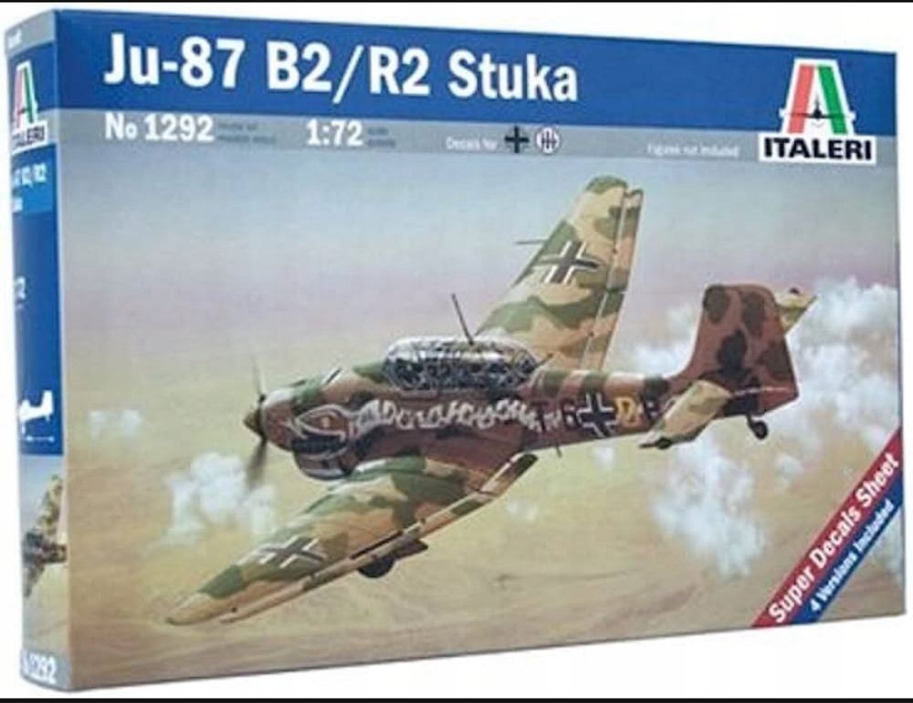 Italeri 1292 model 1/72 samolot Ju-87 B2/R2 Stuka
