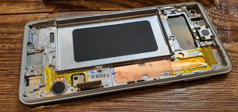 LCD wyświetlacz ekran ramką szybka S10 g973 oryg