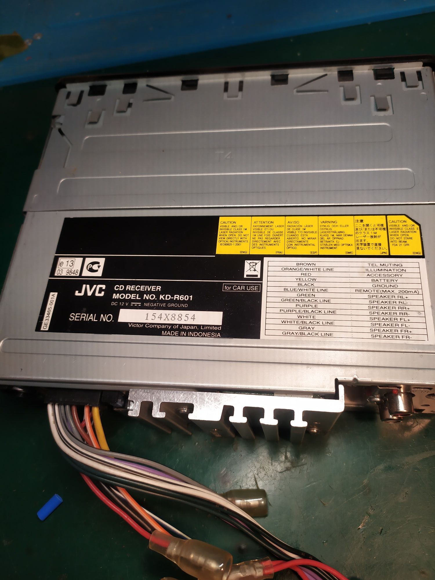 JVC KD-R601 - do wymiany mikrostyki w panelu