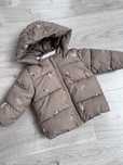 Kurtka h&m jak nowa puffer watowa w pieski brązowa z kapturem 68 h&m