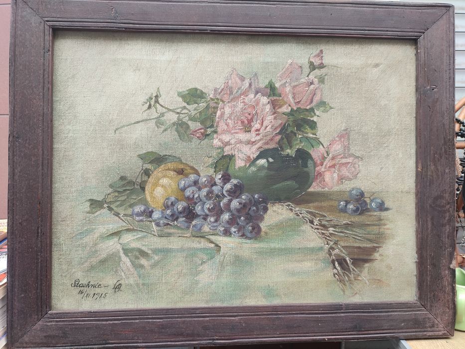 Stary obraz na płótnie, 1915