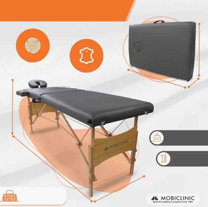 Mesa de massagem dobrável portátil 186x60