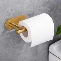Uchwyt na Papier Toaletowy Samoprzylepny Złoty