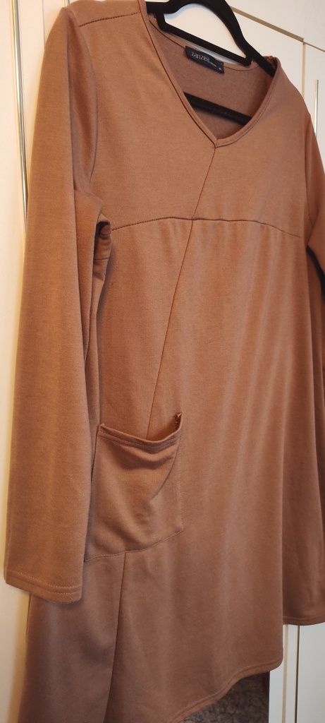 Sukienka Zanzea camel XL