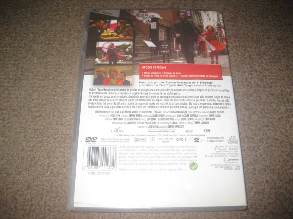 DVD "Wasabi - Duros de Roer" com Jean Reno