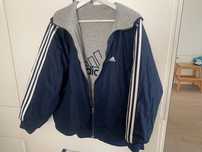 Adidas - kurtka dwustronna z kapturem