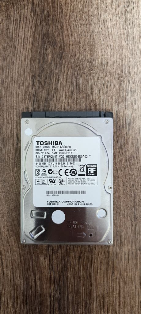 Жесткий диск Toshiba 500GB 5400rpm 8MB PX1826E-1HE0(MQ01ABD050) 2.5"