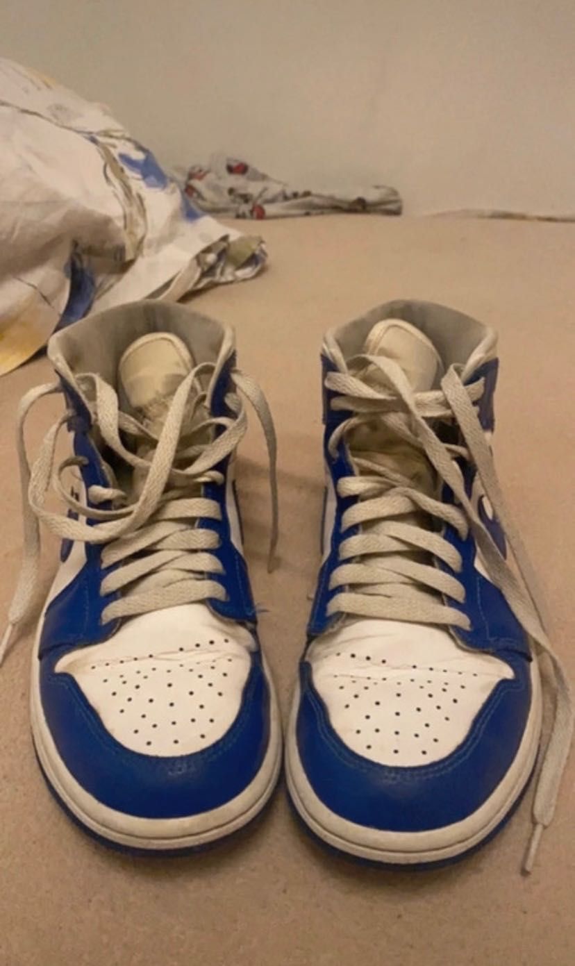 buty damskie oryginalne nike air jordan kentucky blue mid 1