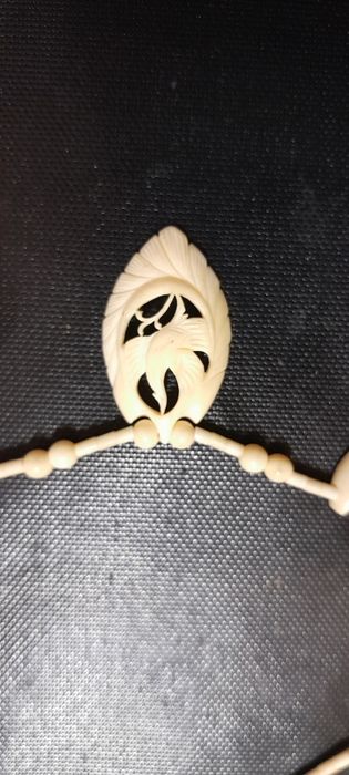 Кольє вінтажне, "Жар-птиця", кость натуральна.