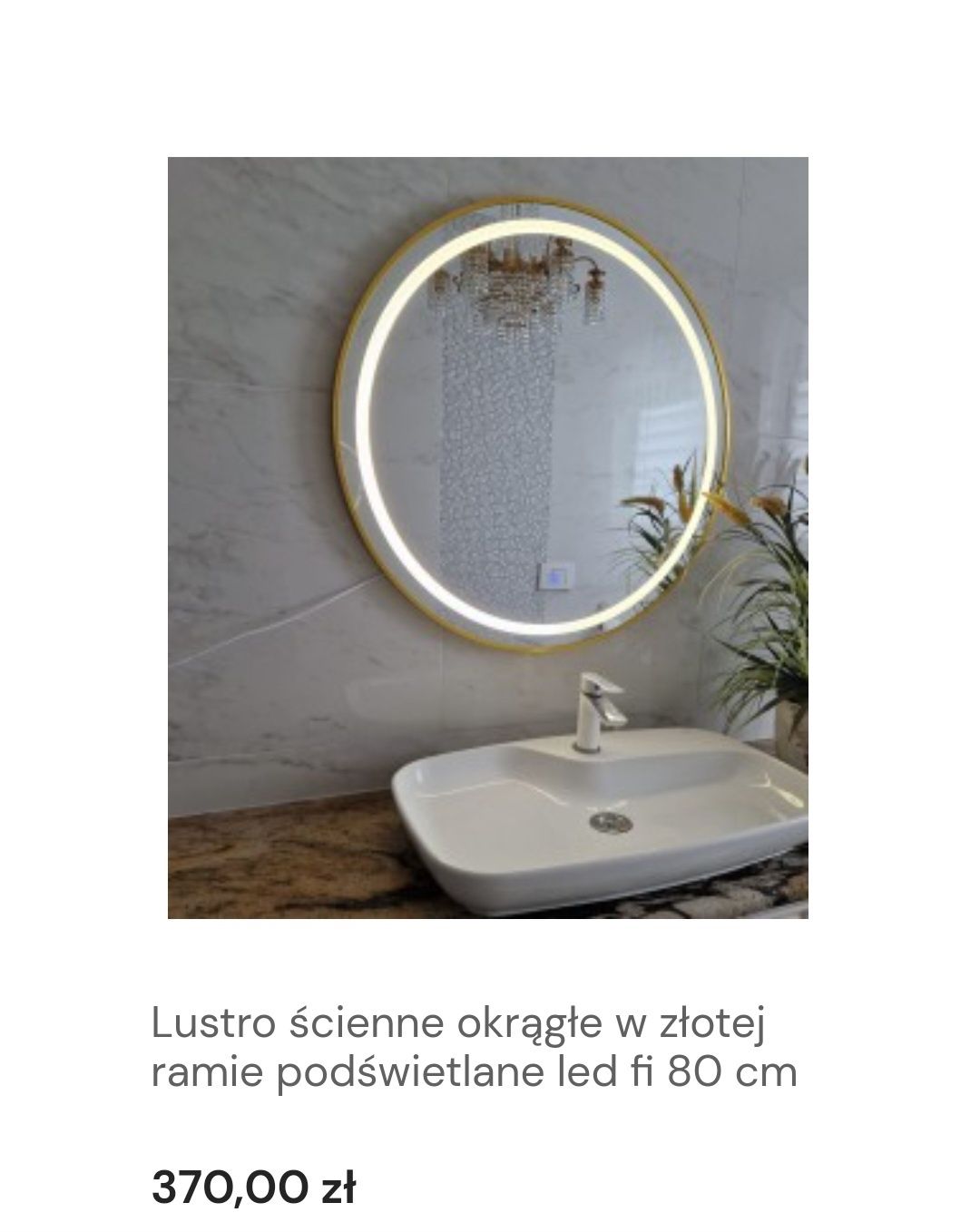 Lustra okrągłe łazienkowe podświetlane led