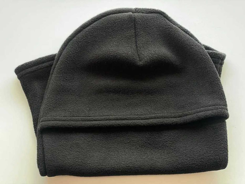 Флісова балаклава зимова чорна 300 г/м² — опт від виробника (105 грн)