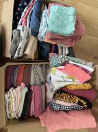 Mega zestaw paka ubran (ponad 100sztu) dla dziewczynki rozmiar 74