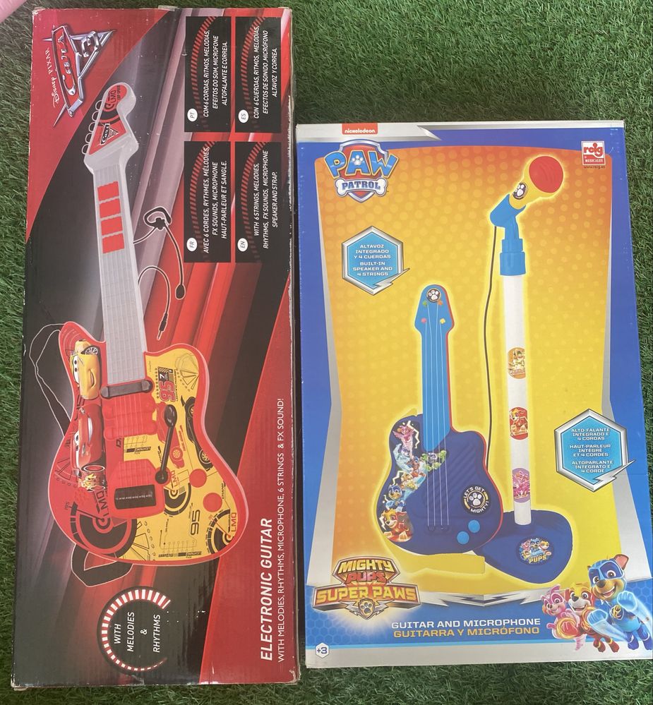 Guitarra eletrica com microfone Paw patrol Patrulha pata