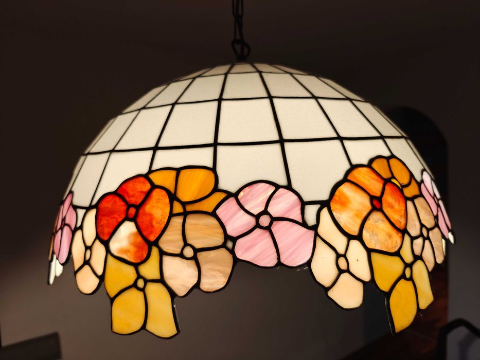Lampa witrażowa wisząca w stylu Tiffany - Kędzierzyn-Koźle