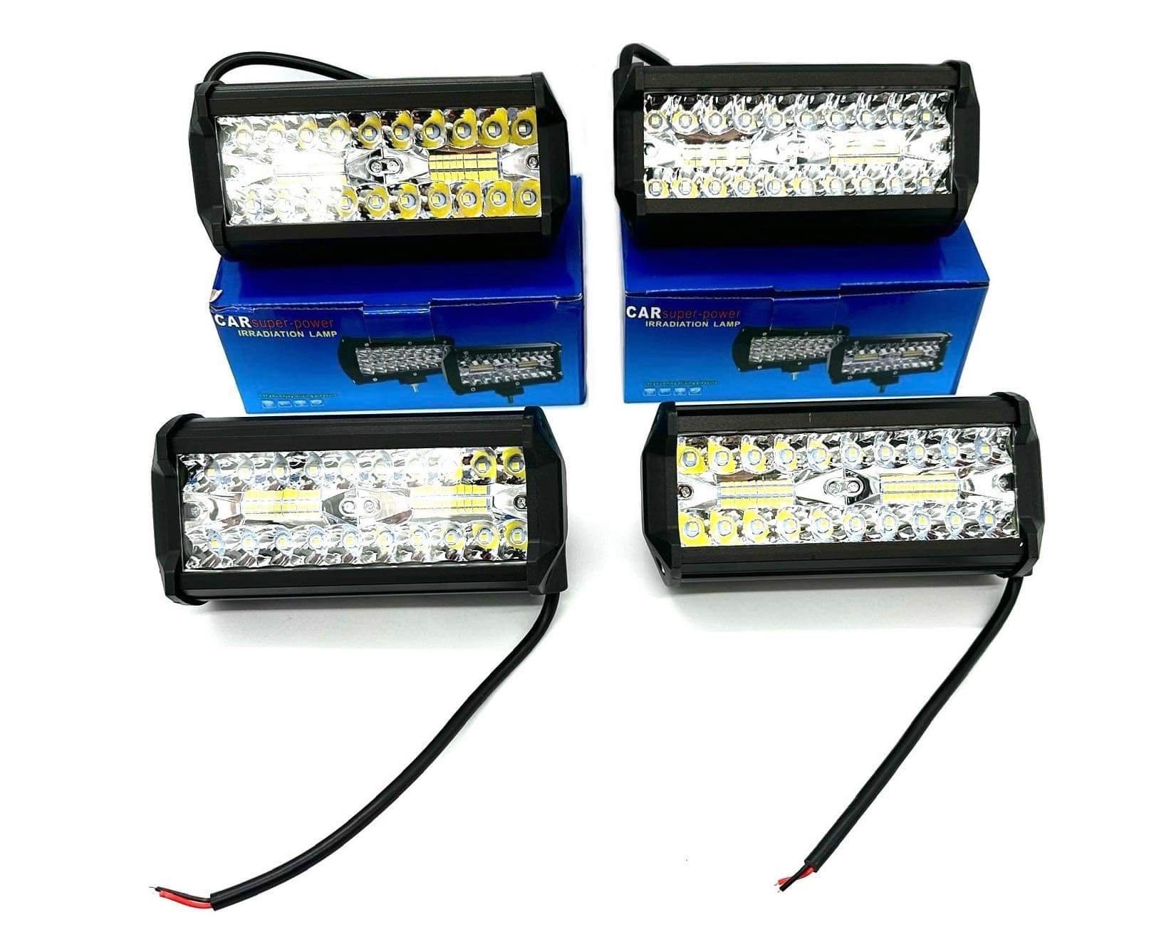 4 x 120W Lampa robocza led halogen, barwa biała 12-24V