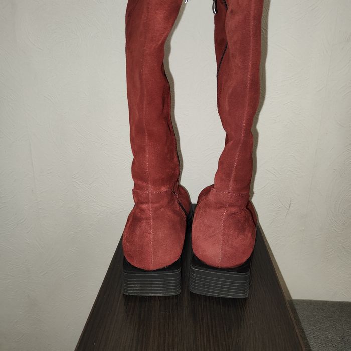 Ботфорти з натуральної замші 39 р.