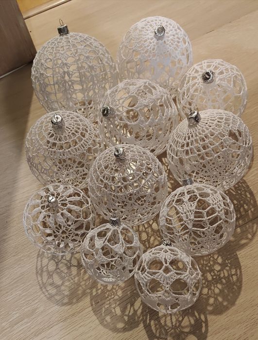 Bombki choinkowe na szydełku