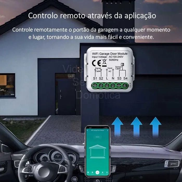 Controlador de abertura e fecho do portão de garagem * WiFi * Tuya