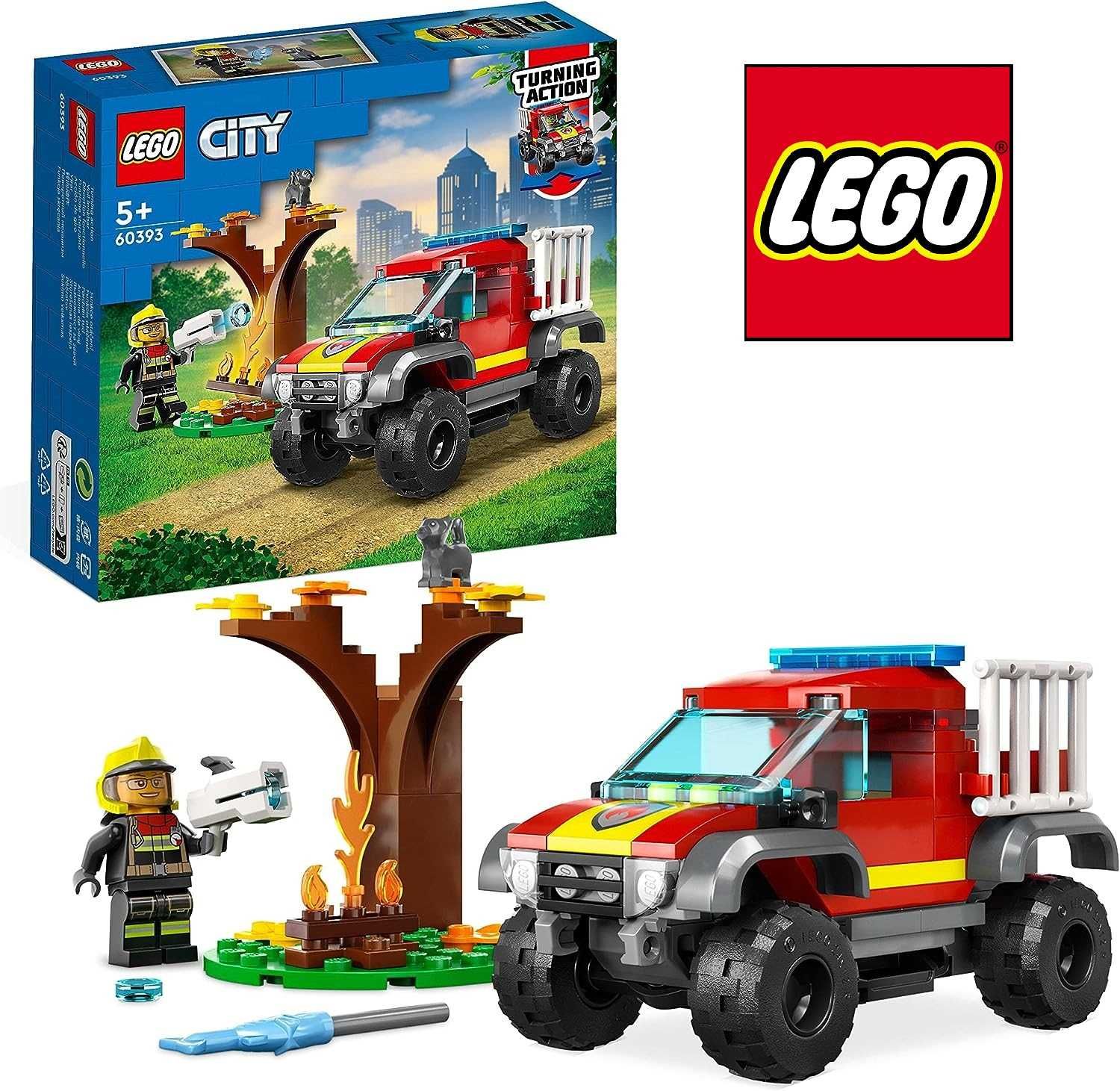 LEGO City 60393 Wóz strażacki 4x4 – misja ratunkowa NOWY