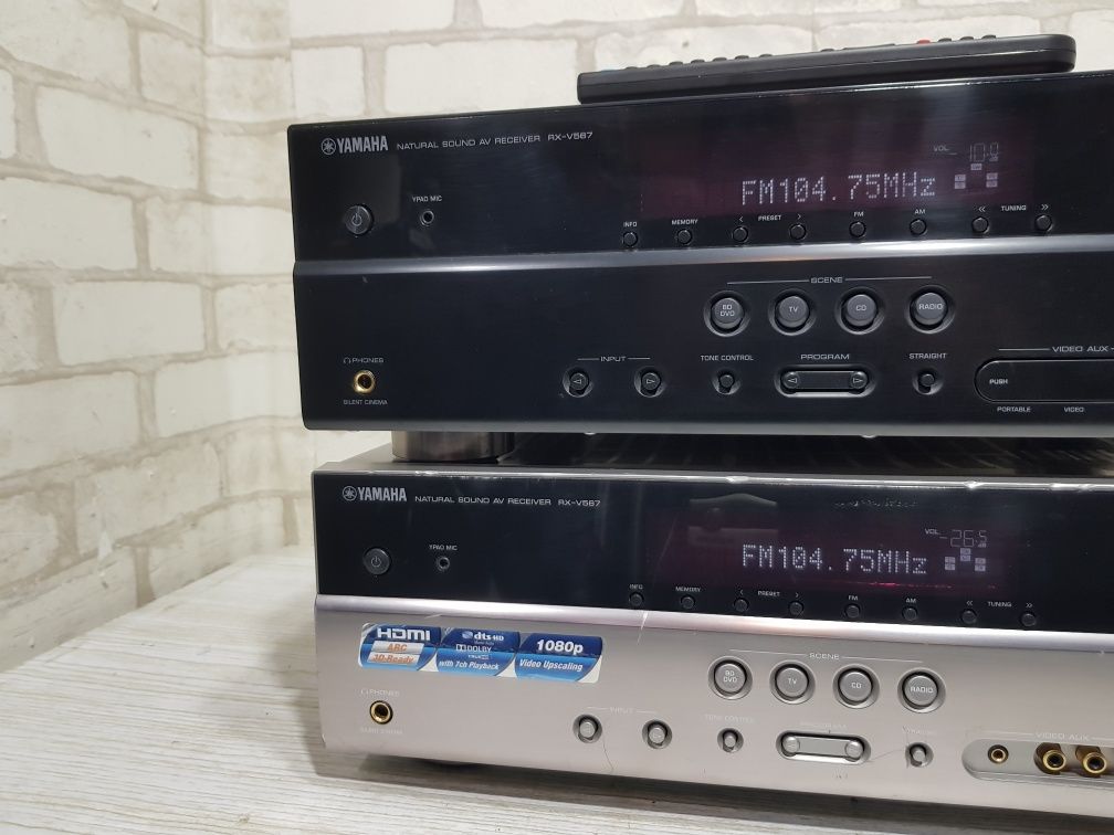 Пульт!7.1 AV ресивер YAMAHA RX V 567, HDMI/ARC/4K/3D