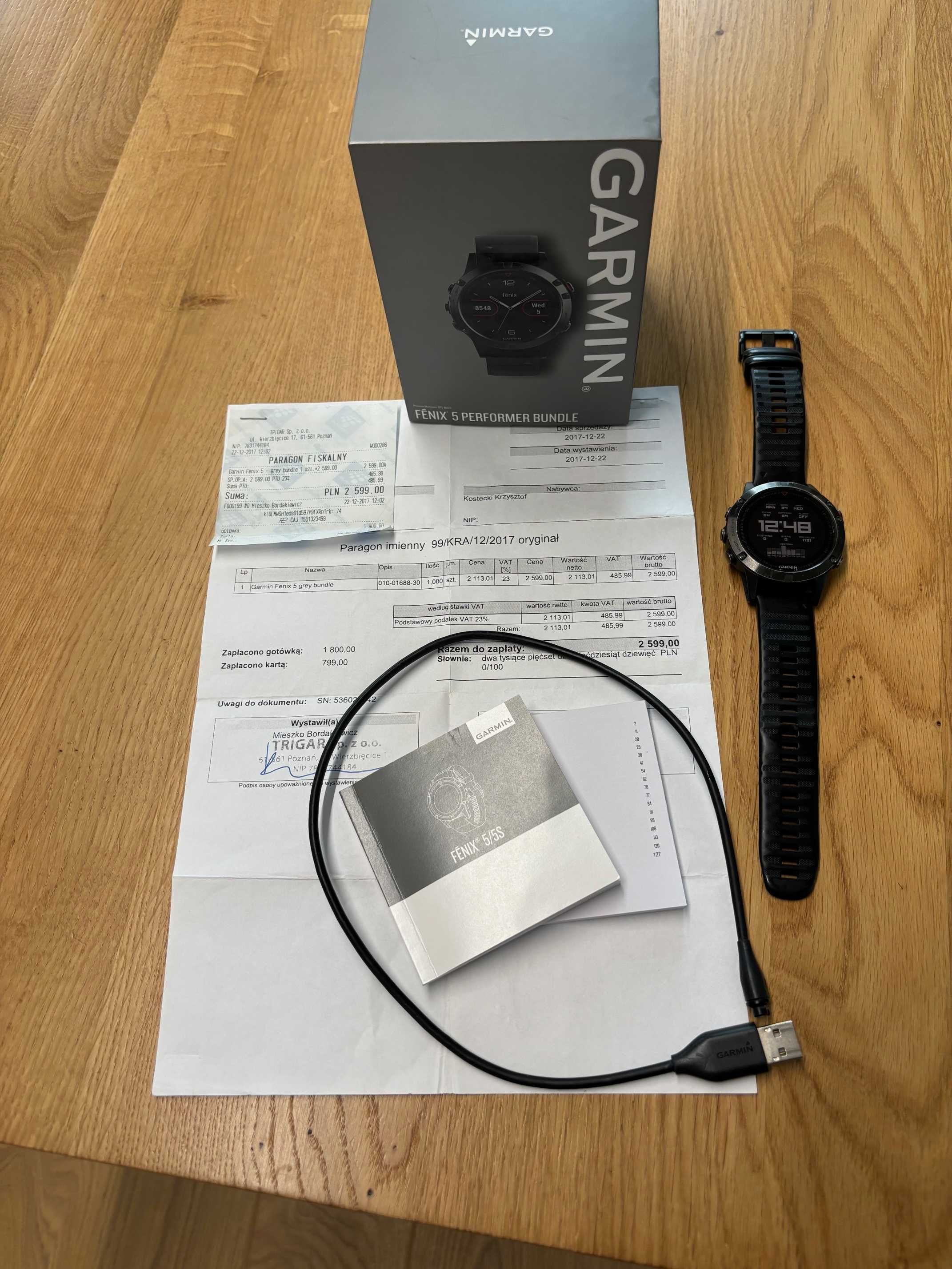 Zegarek Garmin fenix 5