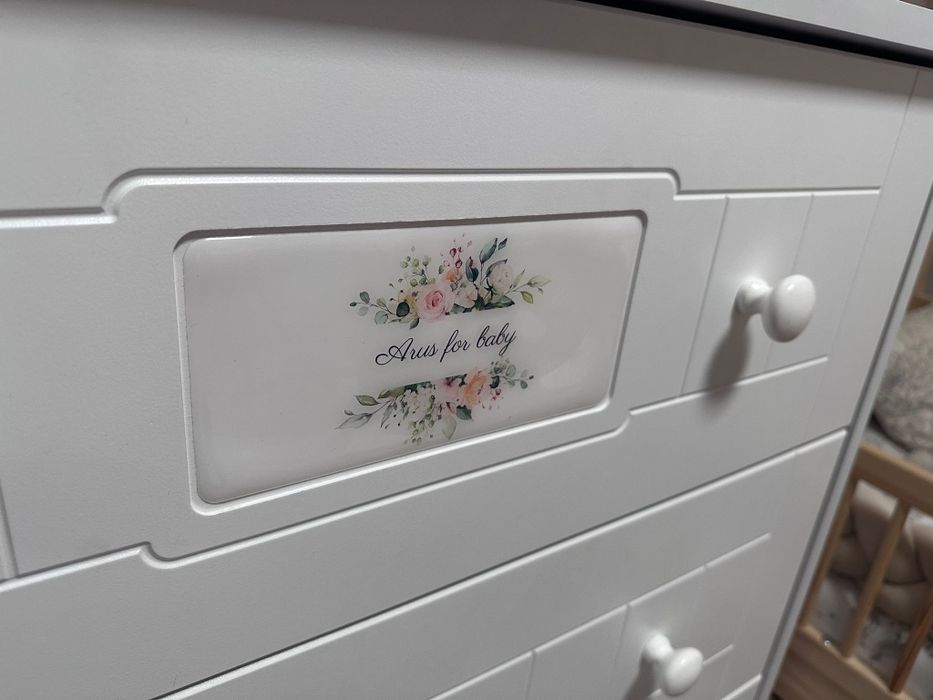 Zestaw 3 : łóżeczko z szufladą + komoda z przewijakiem +szafa