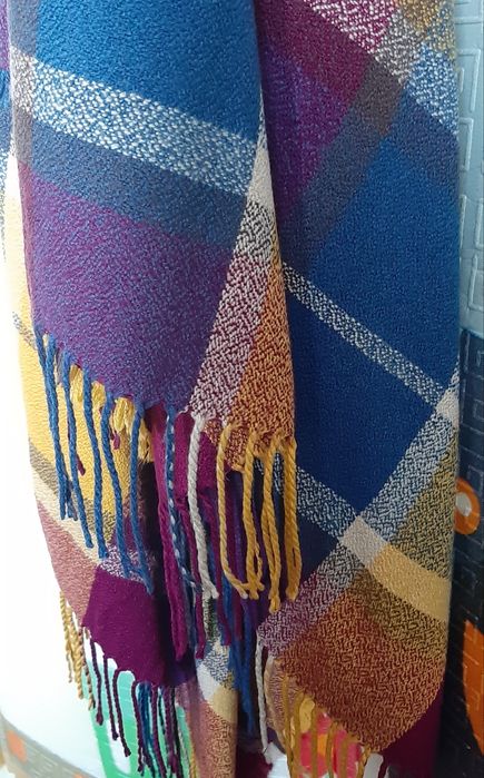 Шарф теплий в клітинку 200*80