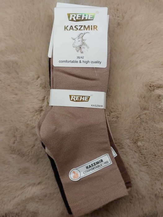 Skarpety damskie kaszmirowe 5 par 45 zł