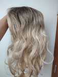 Topper włosy blond 45 cm jak naturalne
