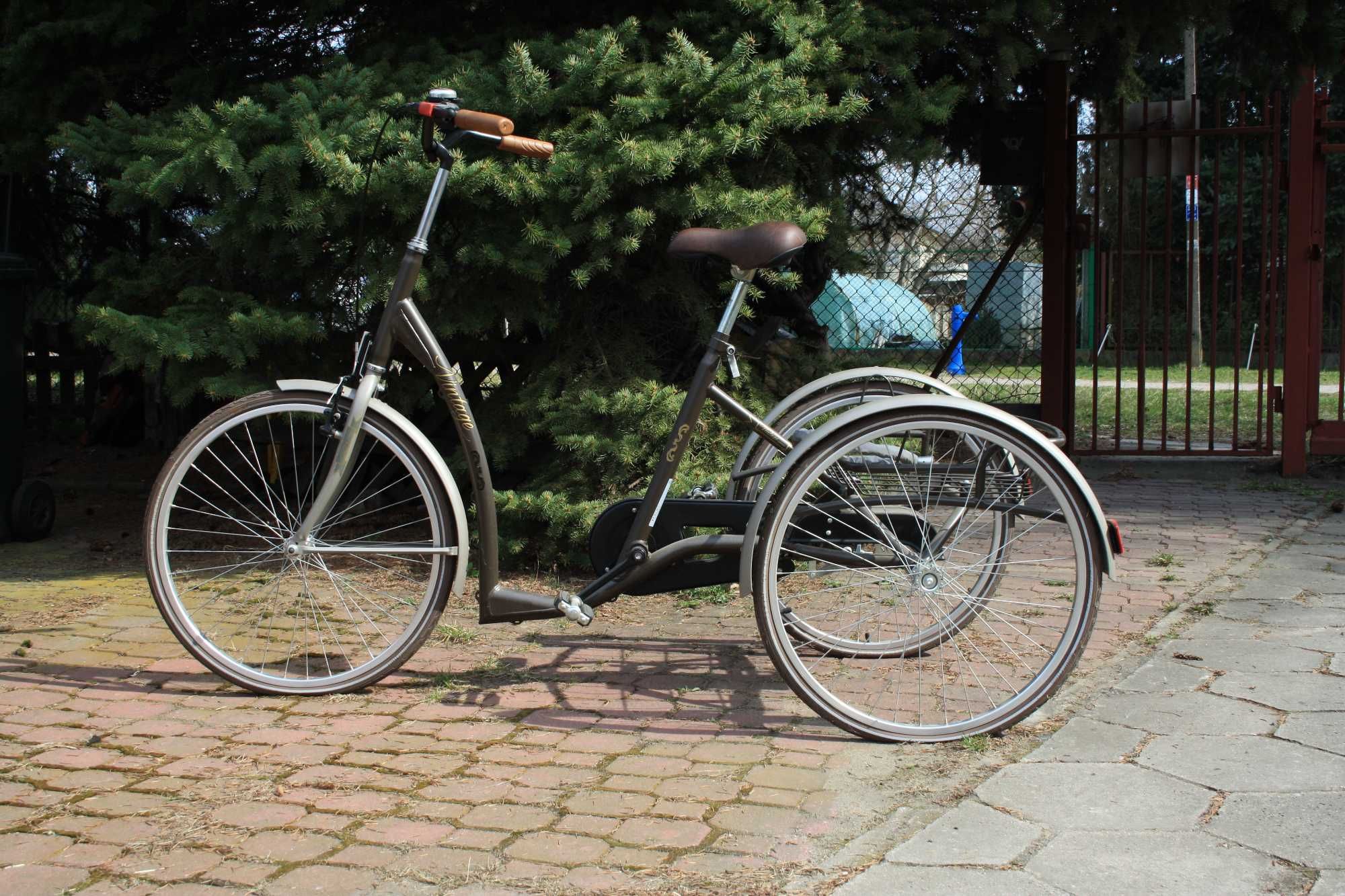 Rehabilitacyjny rower trójkołowy dla dorosłych w stylu RETRO VINTAGE