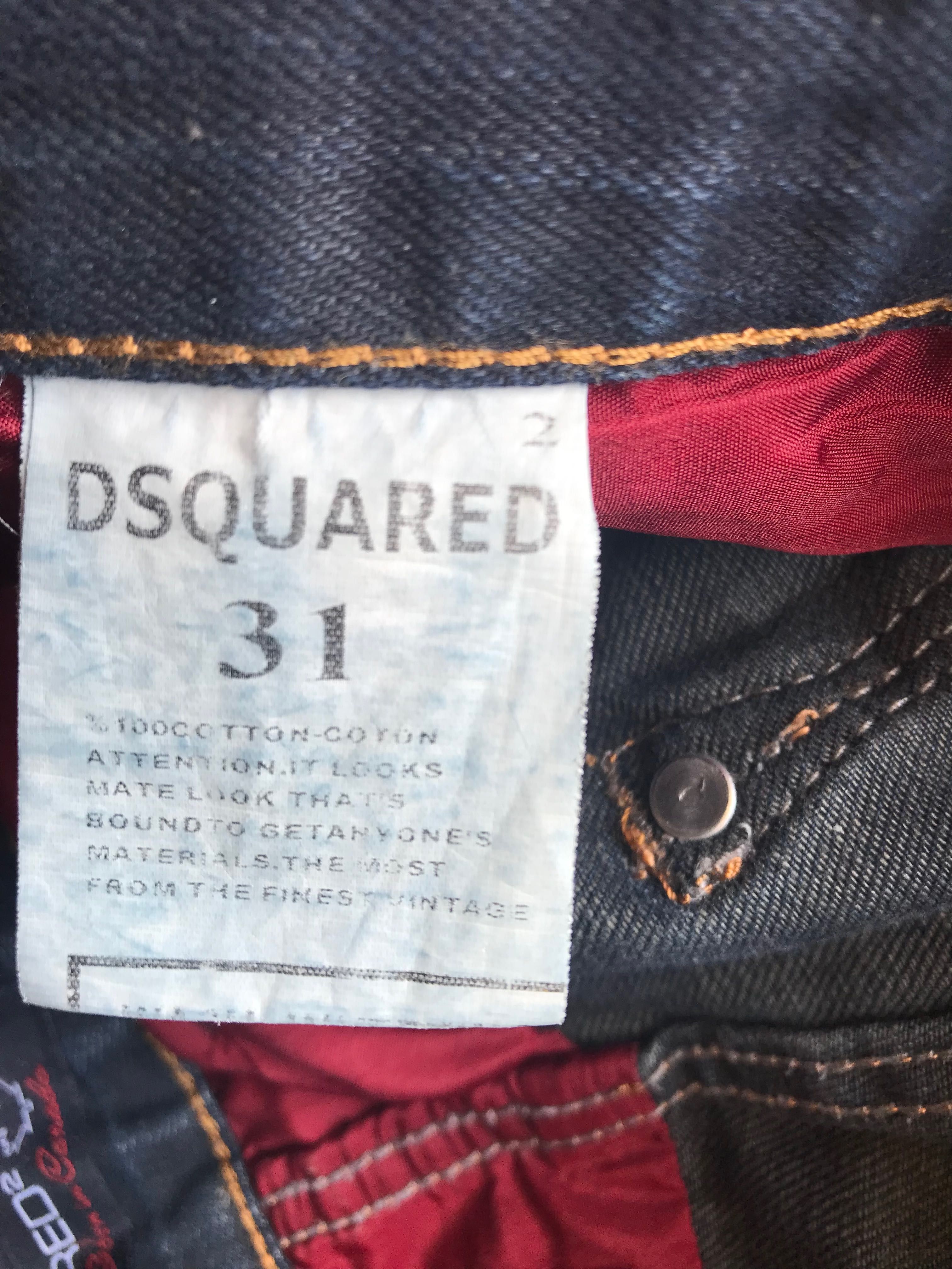 Spodnie marki Dsquared2, rozmiar na metce 31