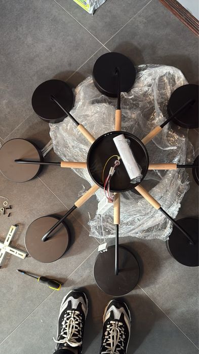 Люстра з пультом керування світло тепле/холодне