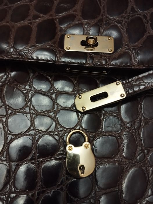 Сумка шкіра Биркин крокодил,вінтажна