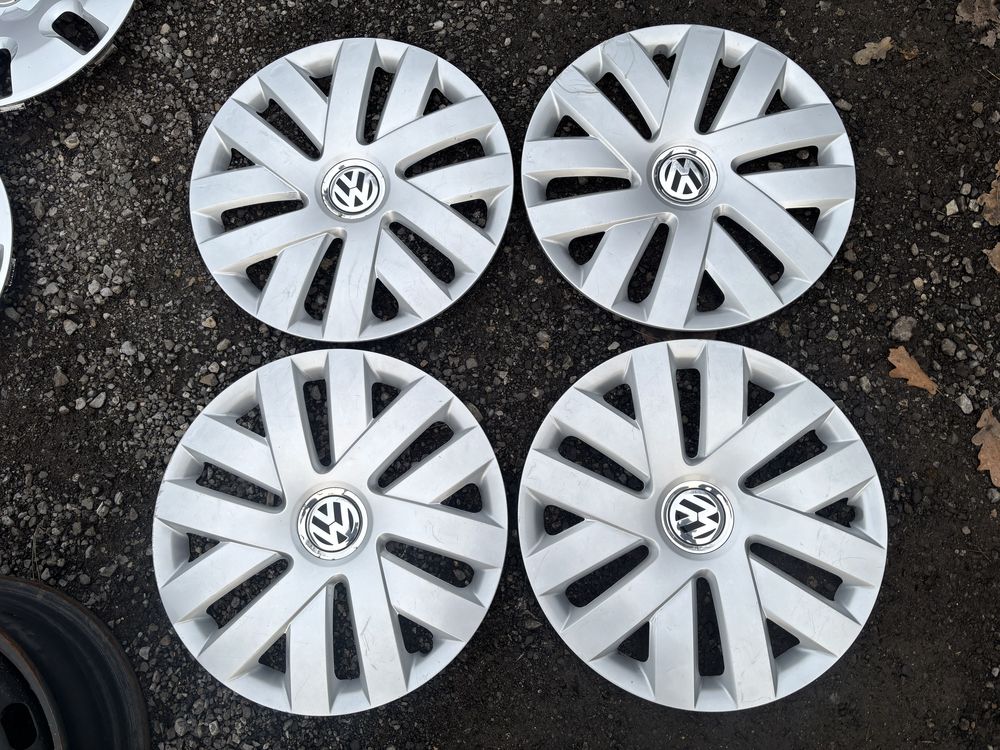 Piękne oryginalne kołpaki 15” Vw na spinki