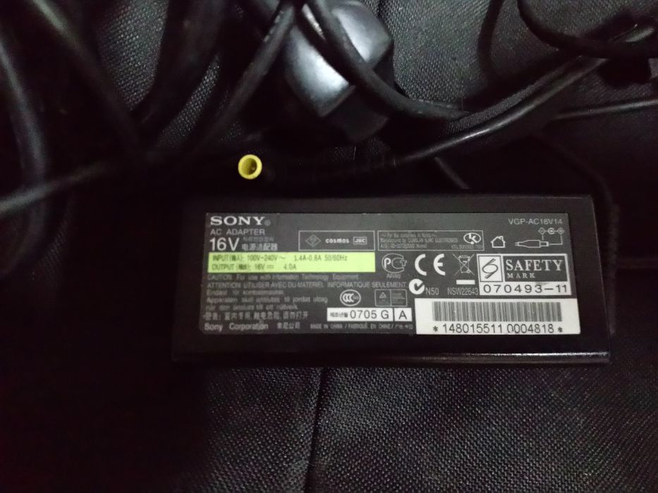 Carregador para portátil da sony