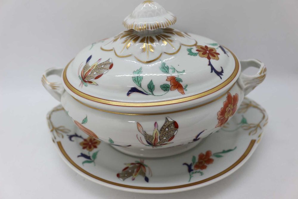 Terrina com Prato Coleção Samatra Vista Alegre 1971