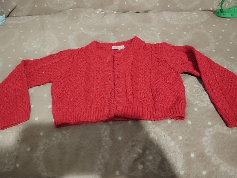Sweter akrylowy bolerko 92 metalizowana nitka