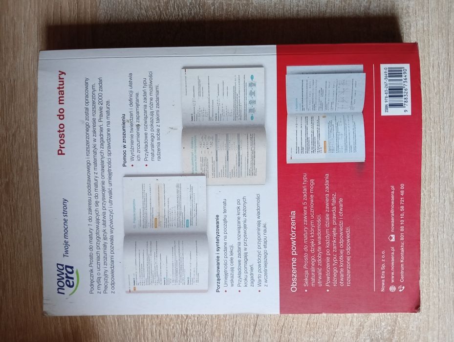 Podręcznik do matematyki "prosto do matury 1" zakres rozszerzony
