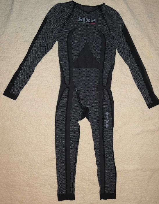 Мужской  мото термокомбинезон SIXS из ткани Carbon Underwear